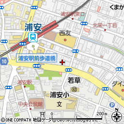 朝日生命保険相互会社　浦安営業所周辺の地図