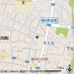 東京都八王子市横川町80周辺の地図