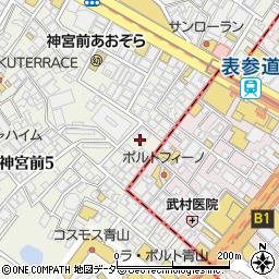 東京都渋谷区神宮前5丁目3-20周辺の地図