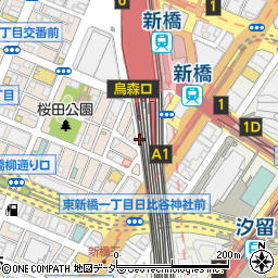 餃子の王将 新橋駅前店周辺の地図