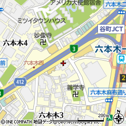 東京都港区六本木3丁目4 35の地図 住所一覧検索 地図マピオン