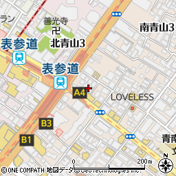 東京都港区南青山3丁目18周辺の地図