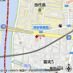 浦安高柳病院周辺の地図