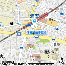 魚民 浦安駅前店周辺の地図