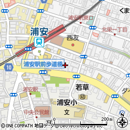 ダイソー浦安駅前店周辺の地図
