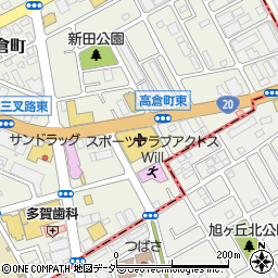 コジマ×ビックカメラ八王子高倉店周辺の地図