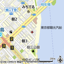 東京都中央区佃3丁目10-11周辺の地図