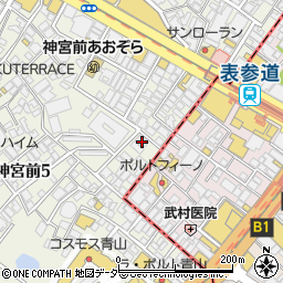 東京都渋谷区神宮前5丁目3-21周辺の地図
