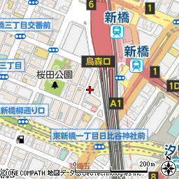 串焼きと馬刺しと海鮮居酒屋 つくらや 新橋総本店周辺の地図