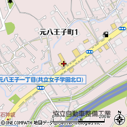 トヨタＳ＆Ｄ西東京元八王子店周辺の地図