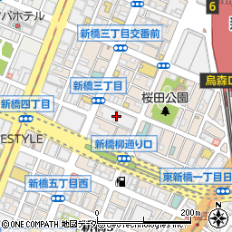 東京都港区新橋4丁目5周辺の地図