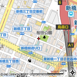 東京都港区新橋3丁目16-17周辺の地図