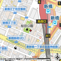 東京都港区新橋3丁目16-11周辺の地図