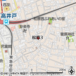 東京都世田谷区松原3丁目26周辺の地図