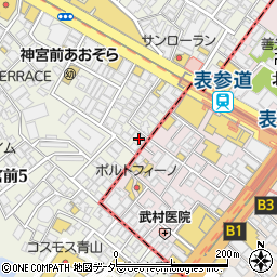 東京都渋谷区神宮前5丁目2-14周辺の地図