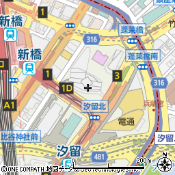 シンガポール海南鶏飯 汐留シティセンター店周辺の地図