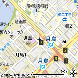 築地本願寺カフェ Tsumugi はなれ 月島店周辺の地図