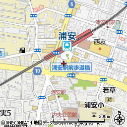 日高屋 浦安店周辺の地図