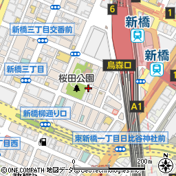 東京都港区新橋3丁目16-29周辺の地図