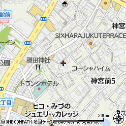 表参道MJMデンタルオフィス周辺の地図