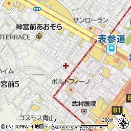 東京都渋谷区神宮前5丁目2-18周辺の地図
