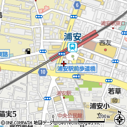 三菱ＵＦＪ銀行浦安支店周辺の地図