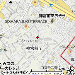 東京都渋谷区神宮前5丁目39-1周辺の地図