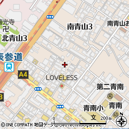 東京都港区南青山3丁目14周辺の地図