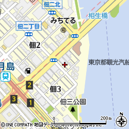 東京都中央区佃3丁目2-6周辺の地図