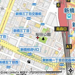 名代宇奈とと 新橋本店周辺の地図