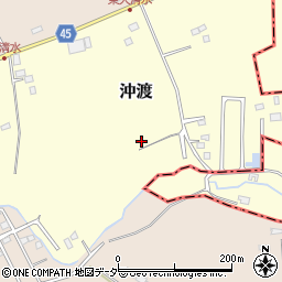 千葉県八街市沖渡周辺の地図