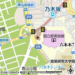 日本学術会議事務局周辺の地図