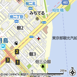 東京都中央区佃3丁目2-5周辺の地図