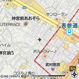 東京都渋谷区神宮前5丁目2-19周辺の地図