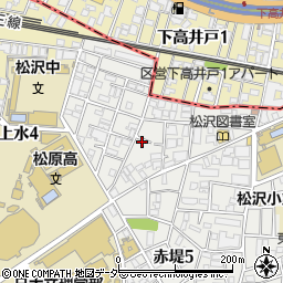 東京都世田谷区赤堤5丁目33-15周辺の地図