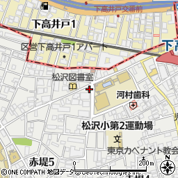 セブンイレブン世田谷下高井戸店周辺の地図