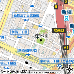 東京都港区新橋3丁目16-20周辺の地図