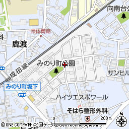 千葉県四街道市みのり町周辺の地図