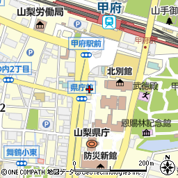 甲州ほうとう小作甲府駅前店周辺の地図