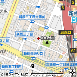 博多串焼きと九州料理 完全個室居酒屋 じょうもん 新橋店周辺の地図