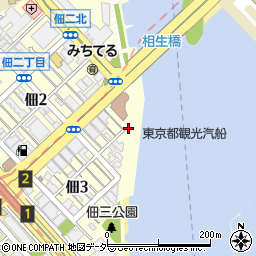 東京都中央区佃3丁目周辺の地図