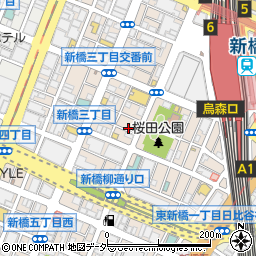 京町響き 新橋店周辺の地図