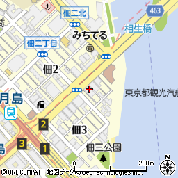 東京都中央区佃3丁目2-11周辺の地図