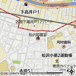 世田谷区松沢まちづくりセンター周辺の地図