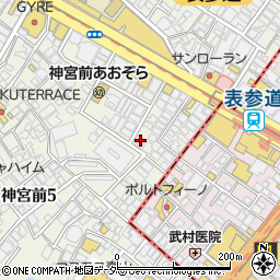 東京都渋谷区神宮前5丁目2-21周辺の地図
