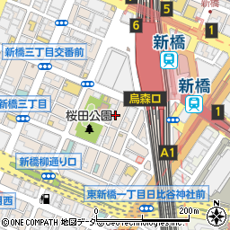 新橋酒場 酒津屋周辺の地図
