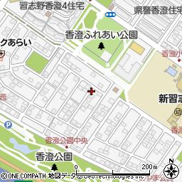 千葉県習志野市香澄周辺の地図