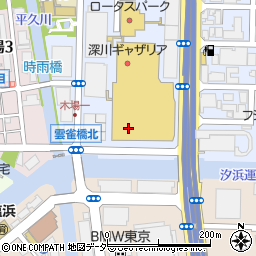 東京都江東区木場1丁目周辺の地図