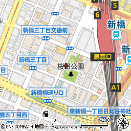 東京都港区新橋3丁目16-21周辺の地図