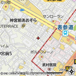 東京都渋谷区神宮前5丁目2-10周辺の地図